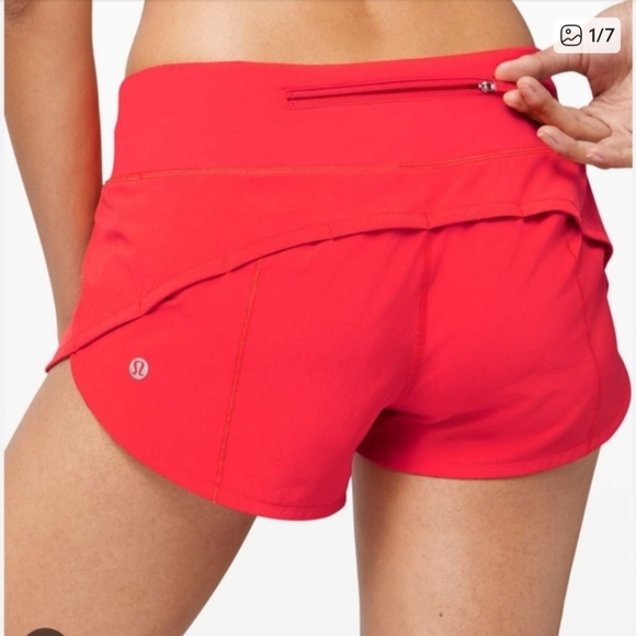 lululemon athletica Pants - Women's Lululemon Speed Up Running Short 2.5" Carnation Red Workout| 8 Regular